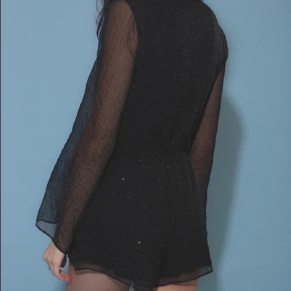 Shimmer Black Disco Romper - Picture 2 of 2